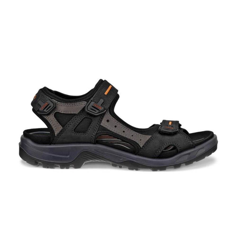 ECCO Sandals Yucatan Sport Strappy Rugged Hiking  Black & Gray Men\'s 43 US 9.5 ECCO Yucatan Sandal Low (1-1.9 in) Heel Height Sandals for  main image 4