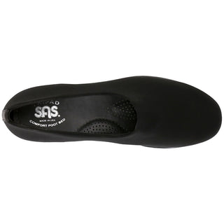 sas womens fabric slip on shoe bliss black