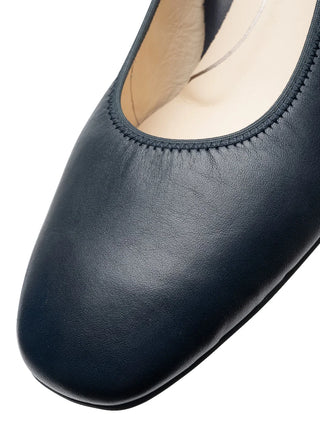 Gabrielle Women's Block Heel Pump - Navy Nappa
