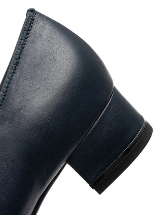 Gabrielle Women's Block Heel Pump - Navy Nappa