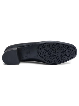 Gabrielle Women's Block Heel Pump - Black Nappa