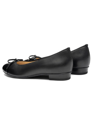 Belinda Women's Bow Ballet Flat - Black / Black Patent