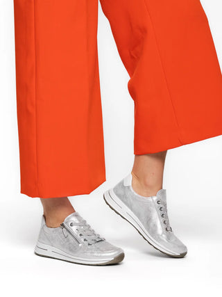 Oleanna Women's Zip Sneaker - Dusty White