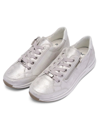 Oleanna Women's Zip Sneaker - Dusty White