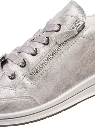 Oleanna Women's Zip Sneaker - Dusty White