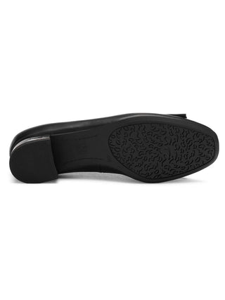 Garnet Women's Bow Block Heel Pump 35mm - Black