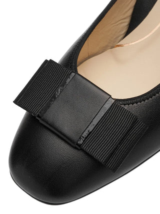 Garnet Women's Bow Block Heel Pump 35mm - Black