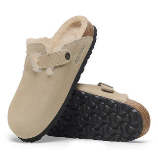 Boston Shearling - Suede Leather - Taupe