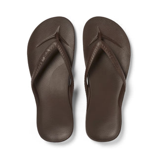 Arch Support Flip Flops - Brown