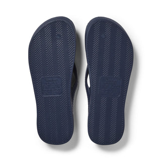 Arch Support Flip Flops - Navy