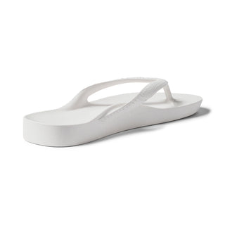 Arch Support Flip Flops - White
