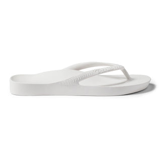 Arch Support Flip Flops - White