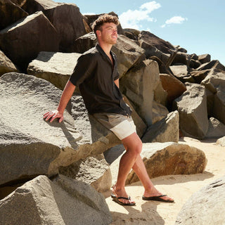 Arch Support Flip Flops - Black