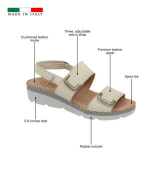 La Plume Chrisa Sandal - Bone