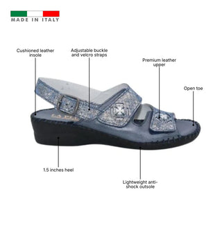 La Plume Dusty Sandal - Navy