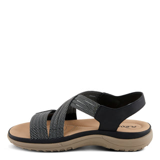Flexus Crossbeam Sandals - Black