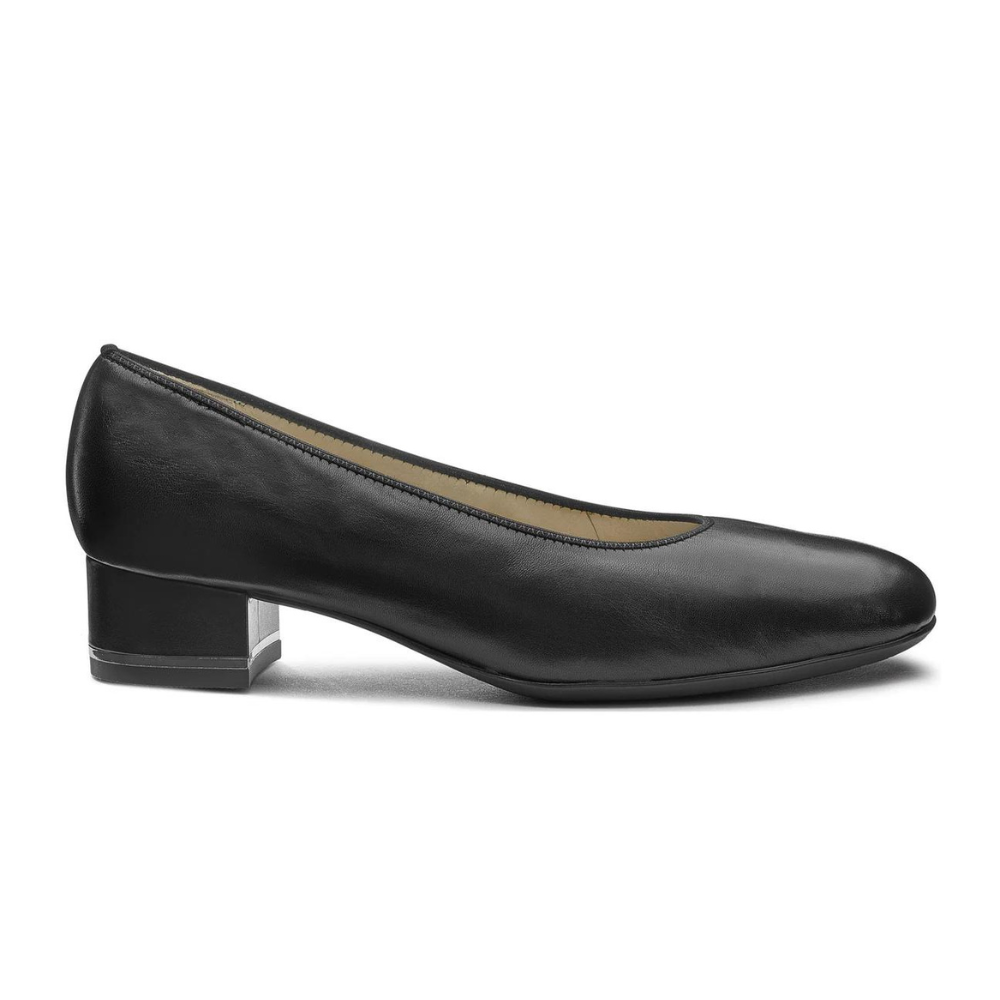 Gabrielle Women's Block Heel Pump - Black Nappa Steve's Shoes Gabrielle Women's Block Heel Pump - Black Nappa Steve's Shoes