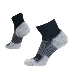 WIDE Wellness Performance Socks | 1/4 Crew - Black
