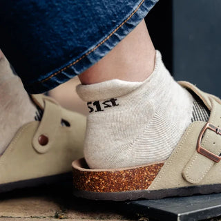 Merino Wool Wicked Comfort Socks | No Show - Mushroom
