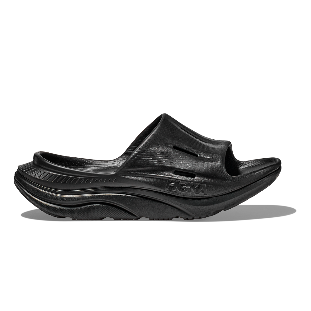 Unisex Ora Recovery Slide 3 - Black / Black – Steve's Shoes Unisex Ora Recovery Slide 3 - Black / Black – Steve's Shoes