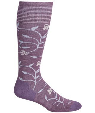 Women's Full Sun | Moderate Graduated Compression Socks | Wide Calf Fit - Orchid