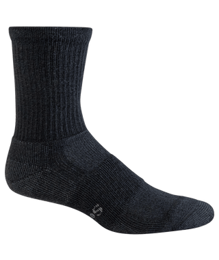 Women's Walk About Crew | Moderate Graduated Compression Socks - Black