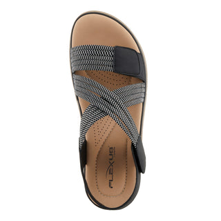 Flexus Crossbeam Sandals - Black