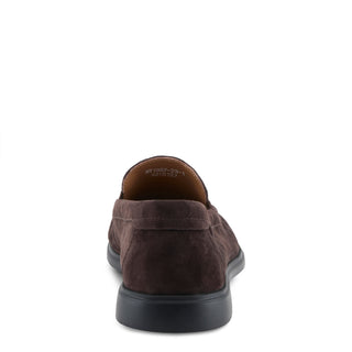 Men's Clarent Slip-On Shoe - Dark Brown Suede