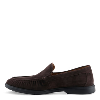 Men's Clarent Slip-On Shoe - Dark Brown Suede