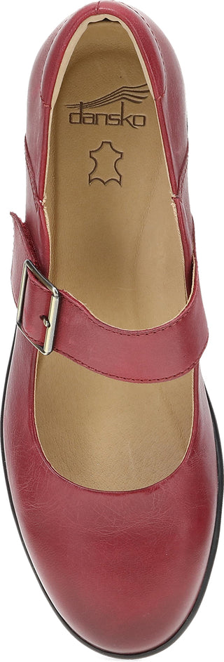 Collette Red Burnished Nubuck