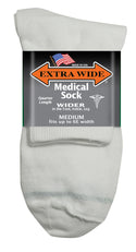 Extra Wide Medical Quarter Sock
