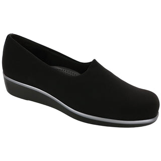 sas womens fabric slip on shoe bliss black