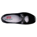 sas womens slip on moccasin crissy black patent