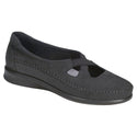 sas womens slip on moccasin crissy nero