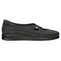 sas womens slip on moccasin crissy nero
