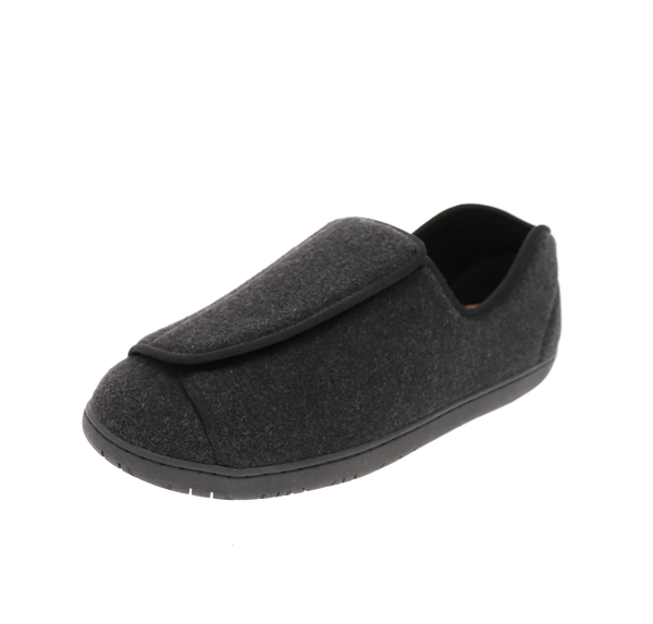 Doctor 2 Black Wool Slipper