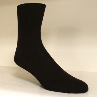 Buy black Foundation Diabetic Dress Crew Sock