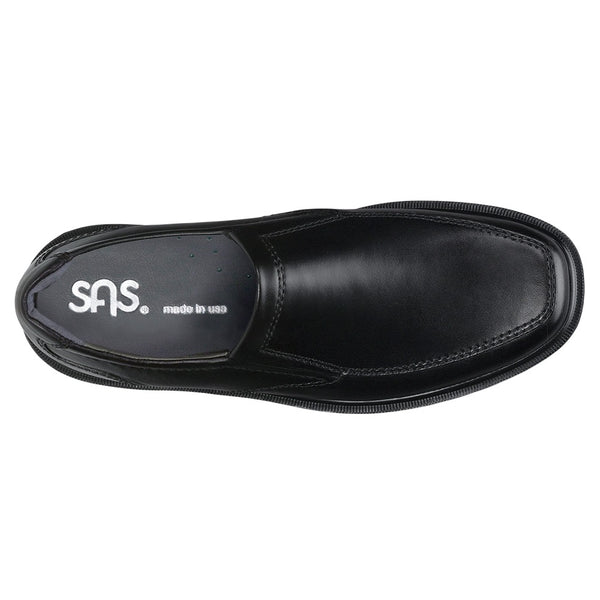 sas mens slip on dress shoe diplomat black