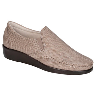 sas womens wide leather slip on wedge dream mushroom snake