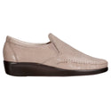 sas womens wide leather slip on wedge dream mushroom snake