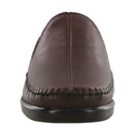 sas womens wide leather slip on wedge dream wine