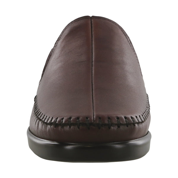 sas womens wide leather slip on wedge dream wine