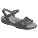 sas womens soft footbed sandal duo black