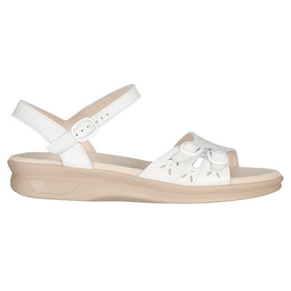 sas womens soft footbed sandal duo white
