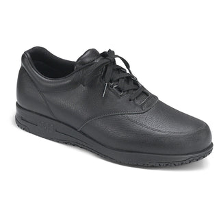 sas mens slip resistant work shoe guardian black
