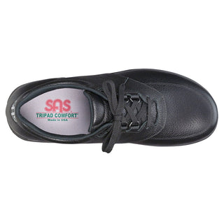 sas mens slip resistant work shoe guardian black