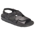 sas womens comfort sandal huggy black