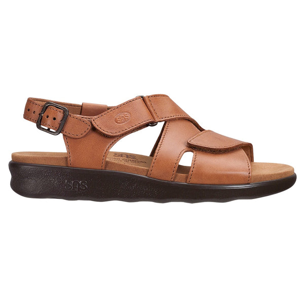 sas womens comfort sandal huggy caramel