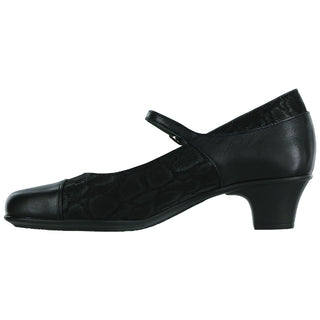 sas womens mary jane pump isabel black snake