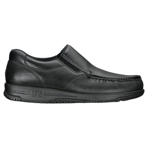 sas mens slip resistant work shoe navigator black